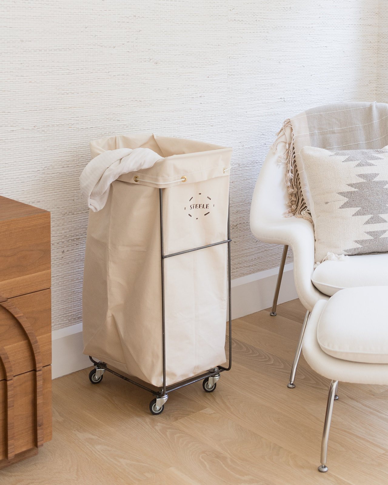 Steele Canvas Basket Small Bag Caddie - Casters & Reviews | Wayfair
